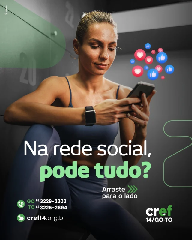 Todos sabem que a internet facilita conexões  e como Profissional de Educação Física, você precisa se destacar também no ambiente digital!
.
Demonstre credibilidade e compromisso com a sua profissão: inclua seu número de registro do CREF na bio e nas suas postagens.
.
📱 Mostre que você é o profissional certo para orientar com segurança e responsabilidade!
.
Confira as dicas do post e fortaleça sua presença online com ética e autoridade.  #CREF14 #ProfissionalRegistrado #EducaçãoFísicaComResponsabilidade #ExercícioComSegurança #MarketingÉtico #BioComCREF